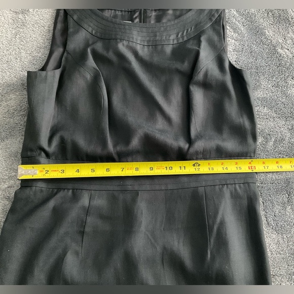 Talbots Classic Black Midi Dress Sleeveless Sz 10 Classic Career Professional - Picture 10 of 14